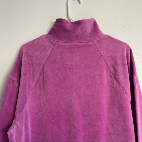 *DONATED* WILD FABLE NWOT Quarter Zip Velour Tunic Sweatshirt - Purple - Picture 8 of 14